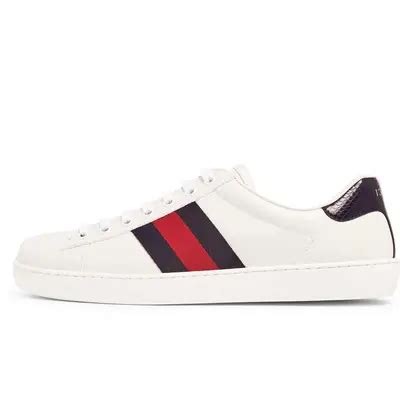 gucci blue stripe trainers|Gucci ace watersnake trim.